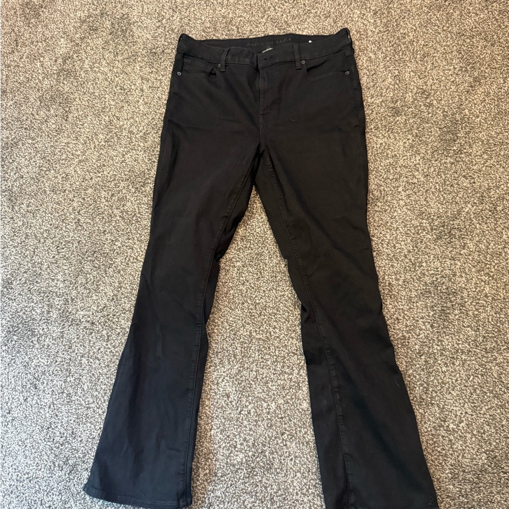 American Eagle Outfitters Black Flare Jeans